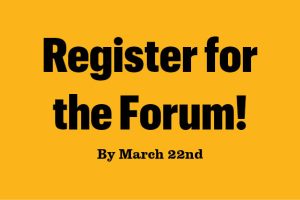 Button to register for the 2023 Spring Forum