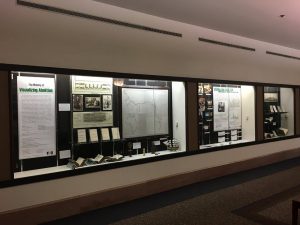 Visualizing Abolition display in Ellis Library
